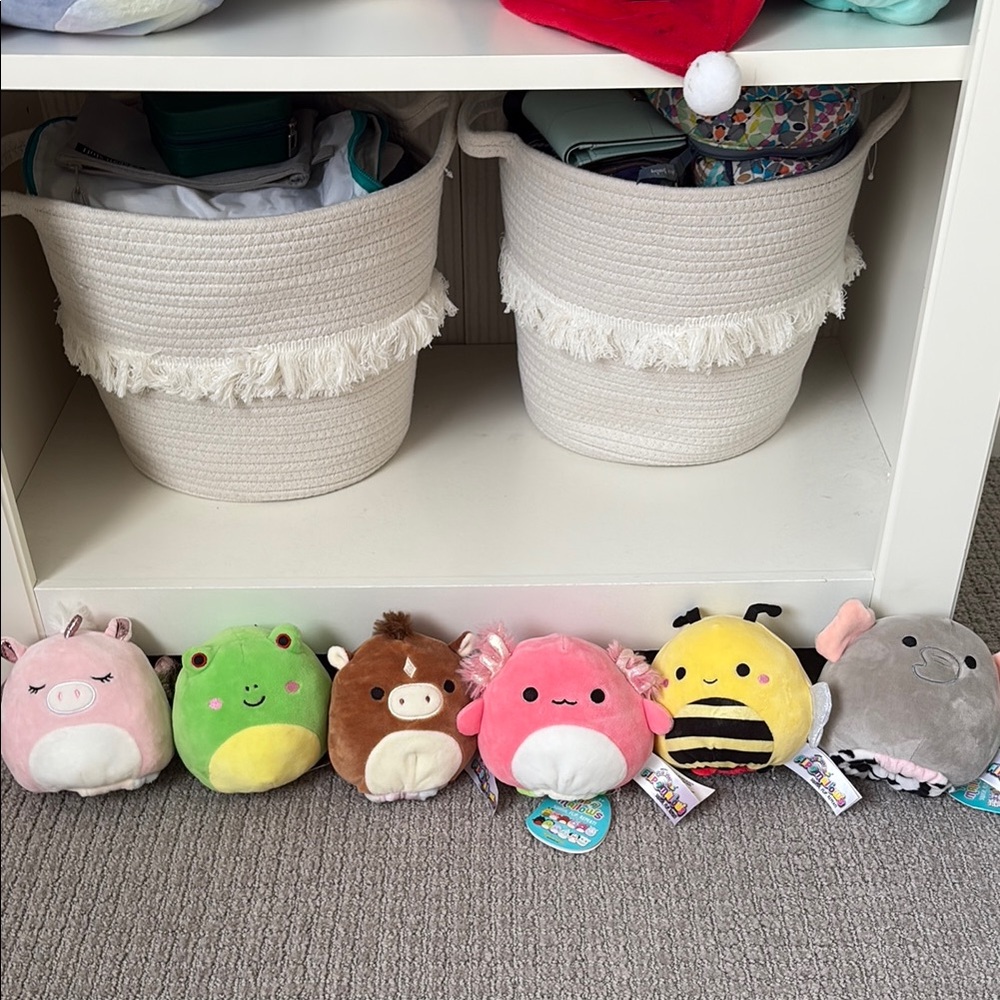 6 Flippable squishmellows with 2 tags